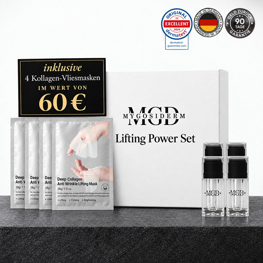 Lifting Power Set als 2-Monats-Kur: 2 Sets inklusive 4 Kollagen-Vliesmasken